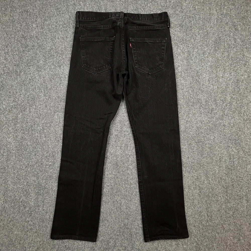 Levi's 501 Original‎ Fit Jeans Mens 30x29 Black Straight Leg Denim Button Fly